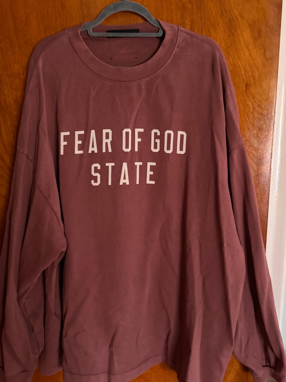 Fear of God Long Sleeve Sweatshirt - Pale Maroon